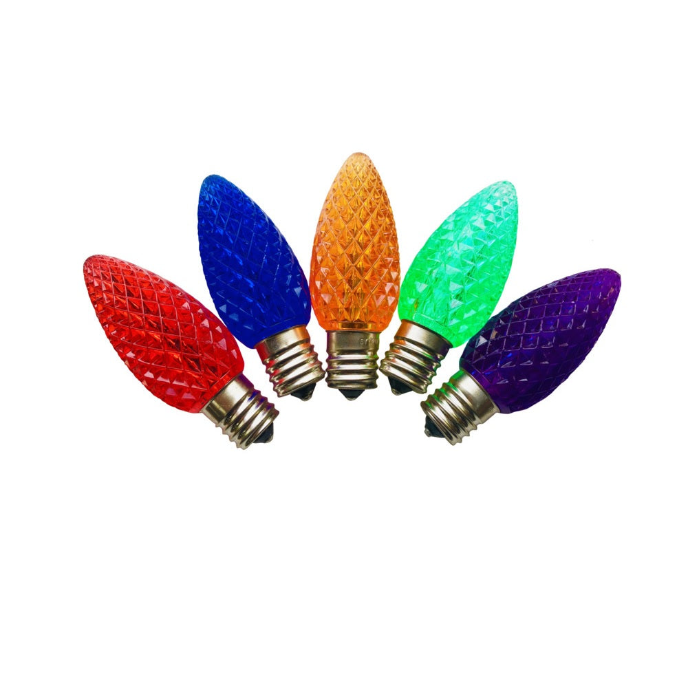 Santas Forest 24990 Intermediate Lamp Base LED Bulb, Plastic, Multi Color