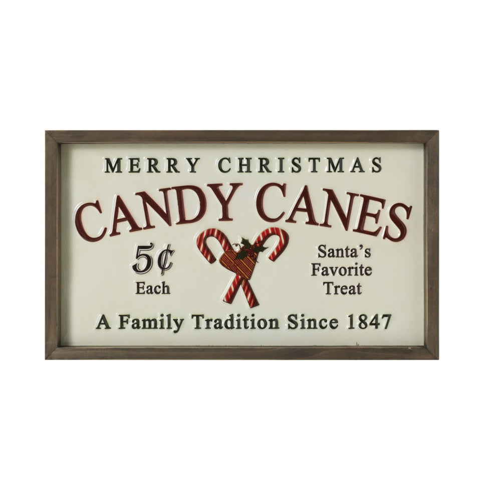Gerson 2536940 Candy Canes Wall Decor, 1.1"