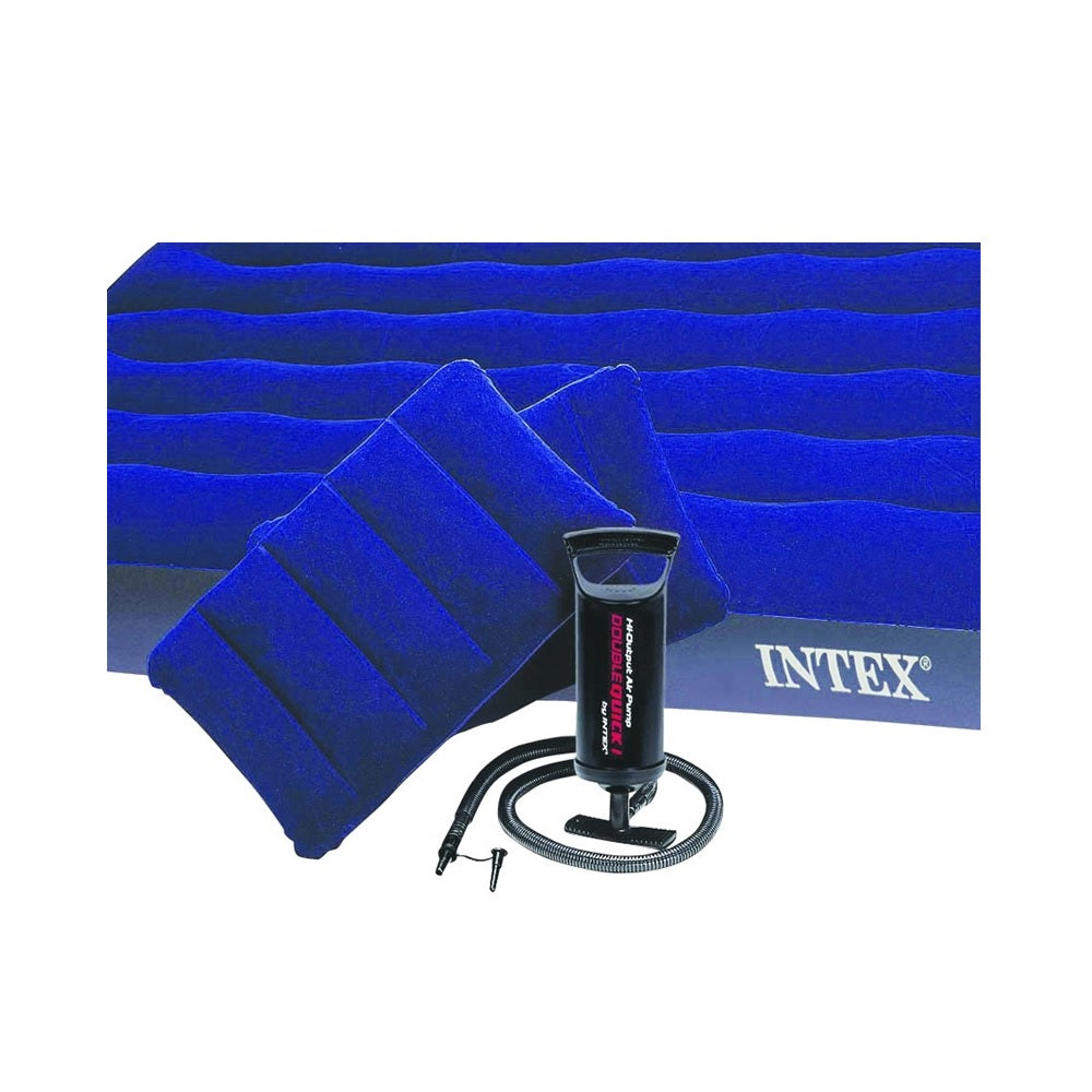 Intex 64765E Downy Airbed Mattress, 80" L, 60" W, Blue