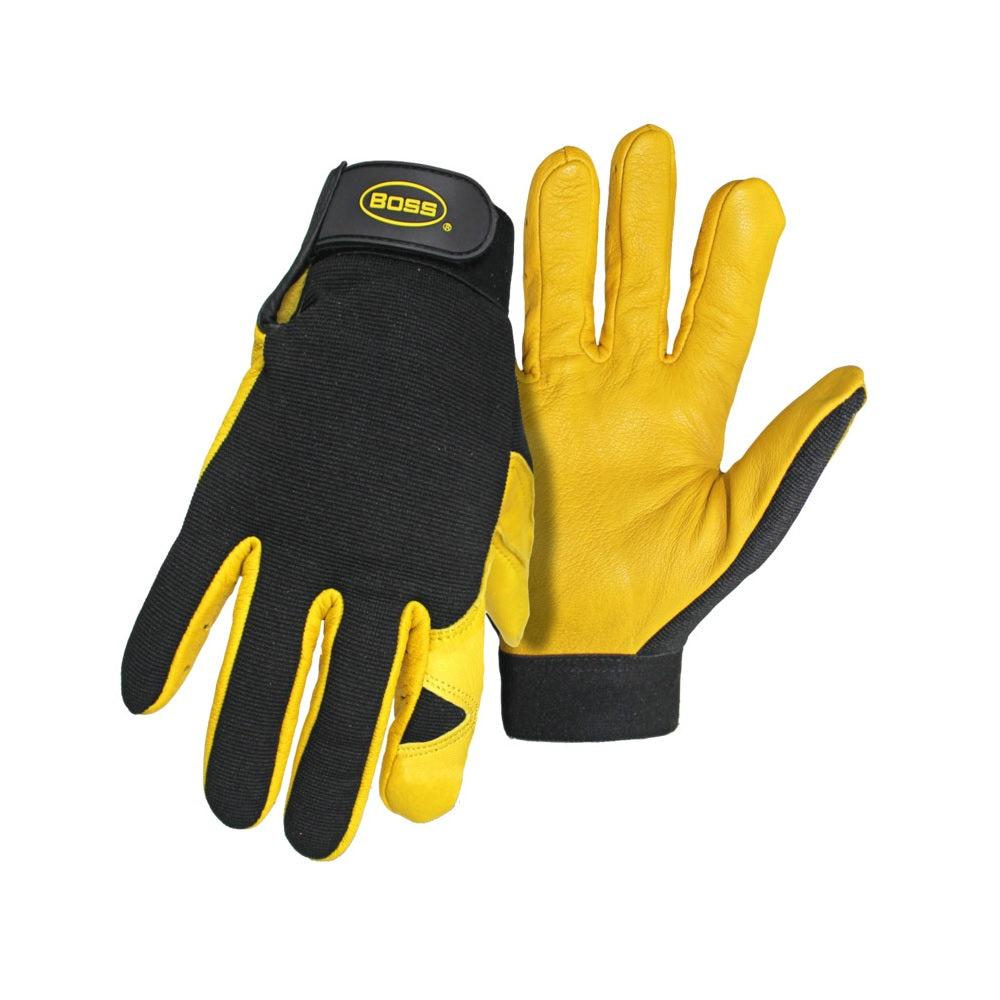 Boss 4087X Deerskin Leather Gloves, XL, Nylon/Spandex