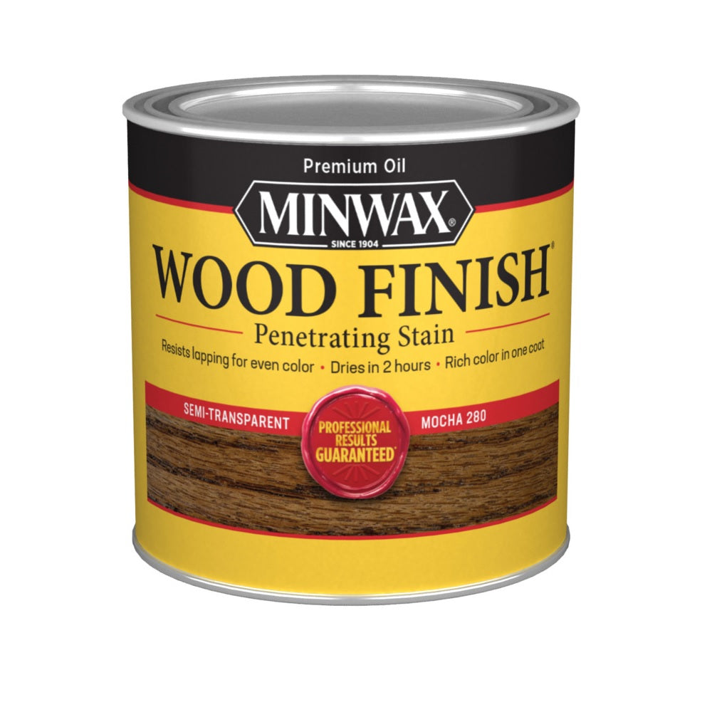 Minwax 227194444 Interior Wood Stain, Mocha, 1/2 pt