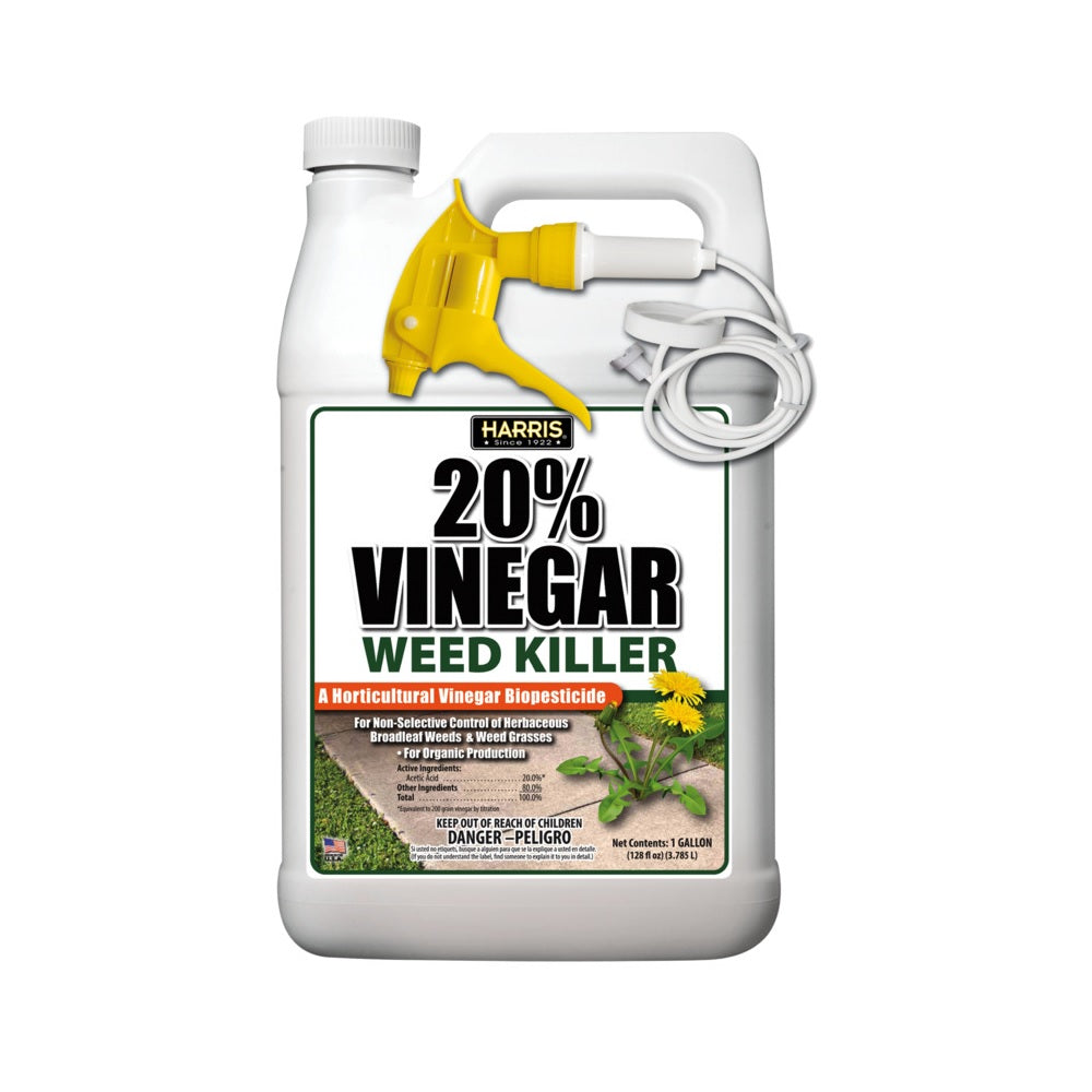 Harris VWEED-128 Vinegar Weed Killer, Clear, 128 oz