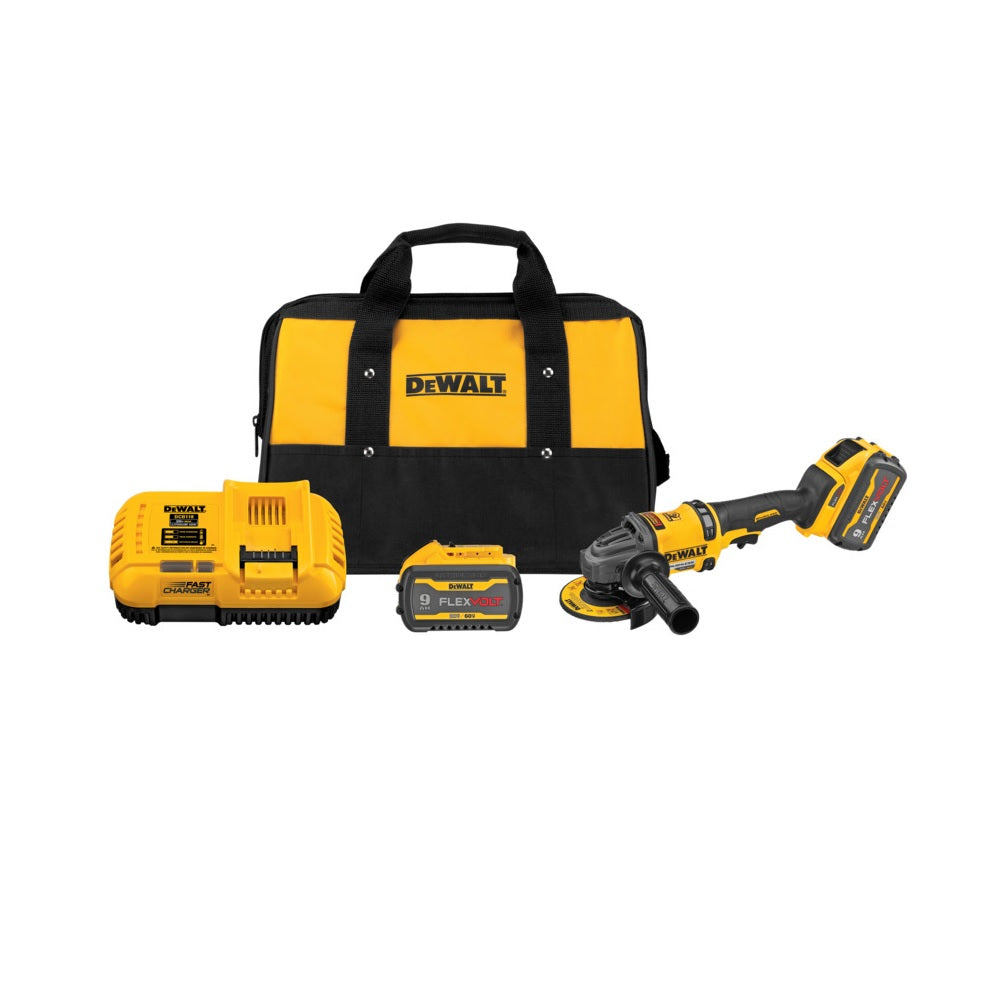 DeWalt DCG418X2 Grinder with Kickback Brake Kit, 60 Volts