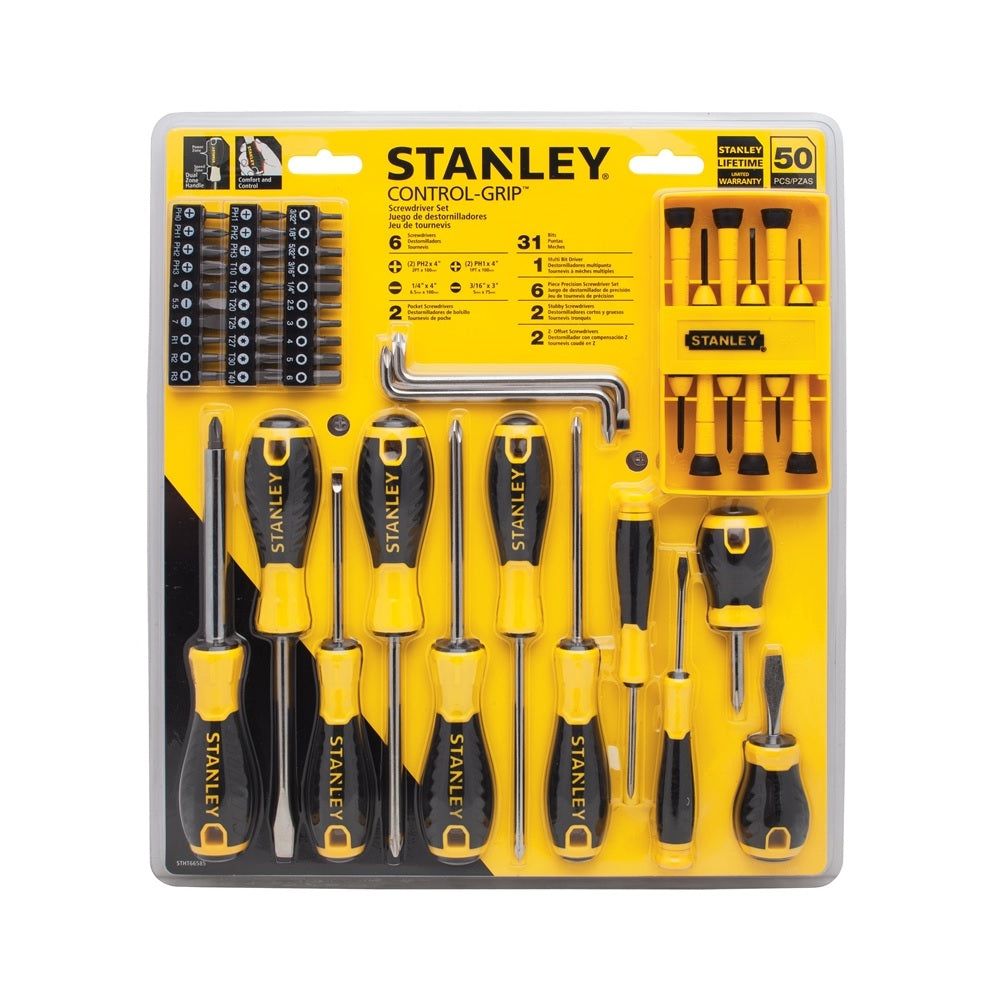 Stanley STHT60027 Control-Grip Screwdriver Set, 50 Piece