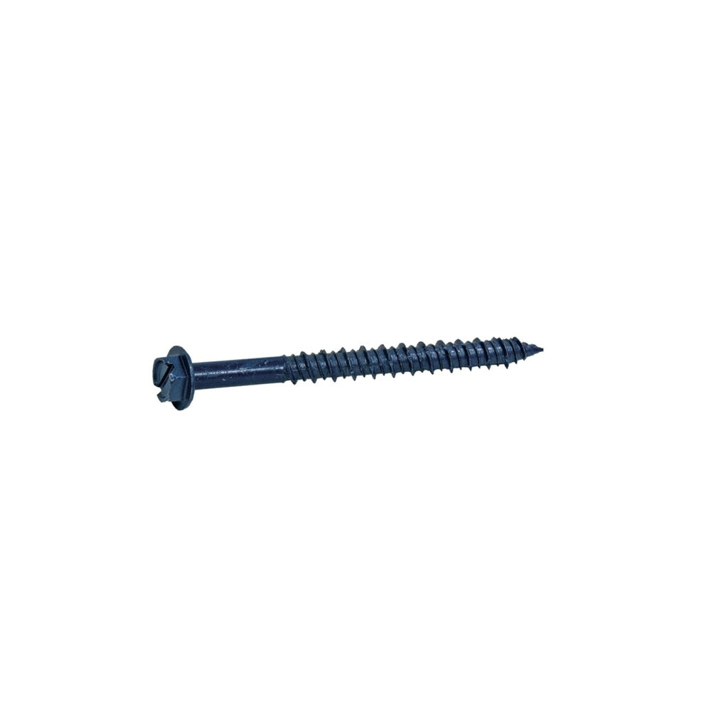 Grip-Rite HC33141C Hex Washer Head Steel Concrete Screws, Blue, 1 lb