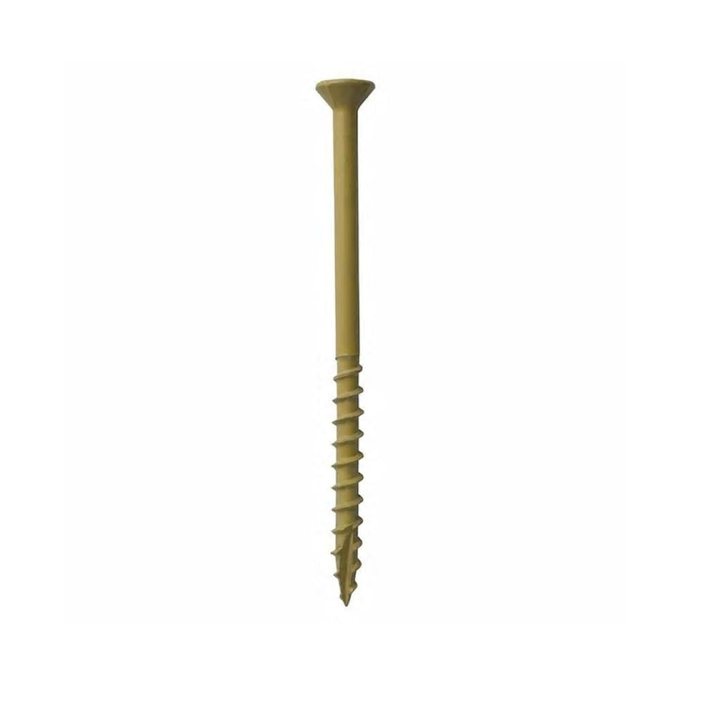 Grip-Rite P158STT1 Bugle Head Deck Screws, Steel, Tan