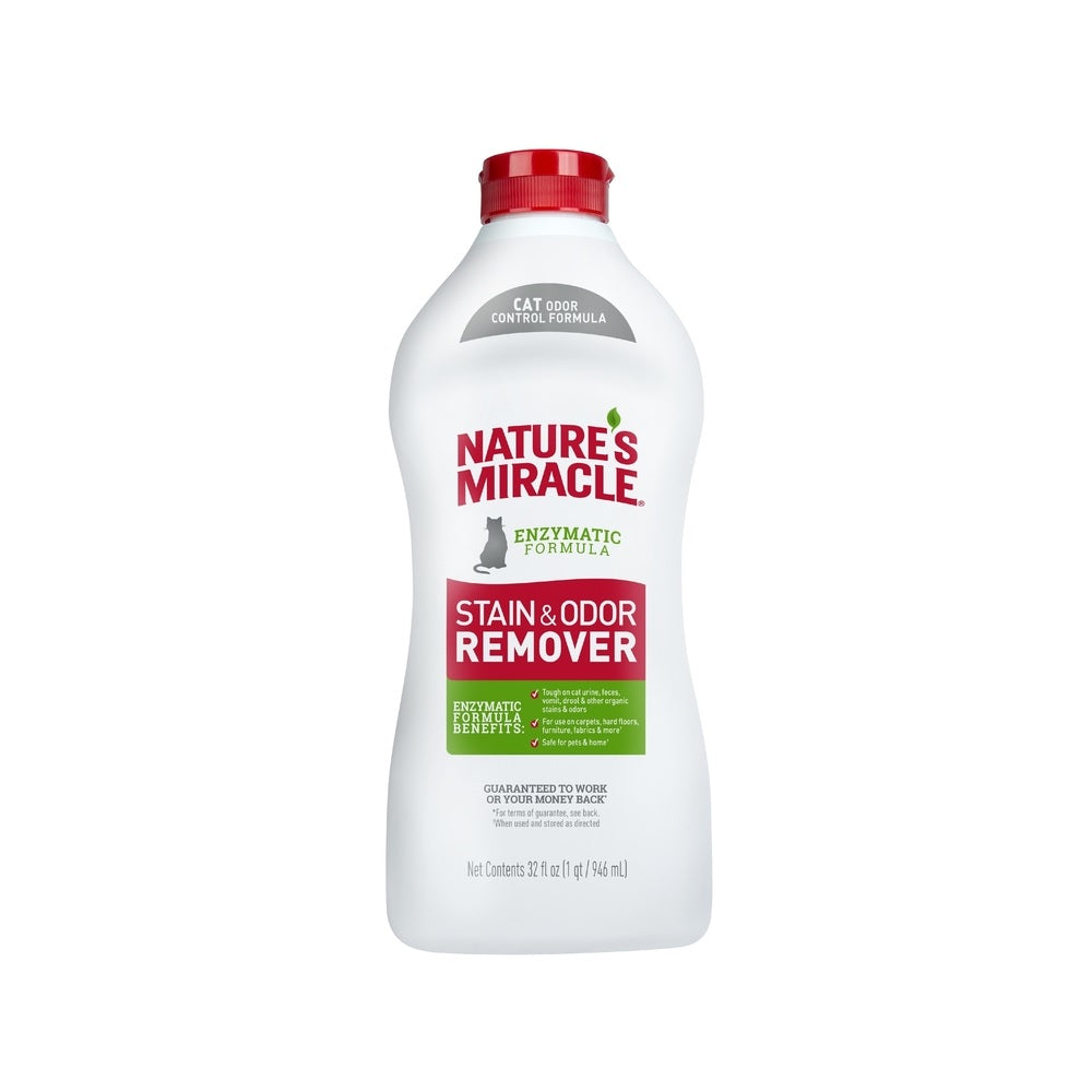 Nature's Miracle P-98323 Just for Cats Stain and Odor Remover, 32 Oz