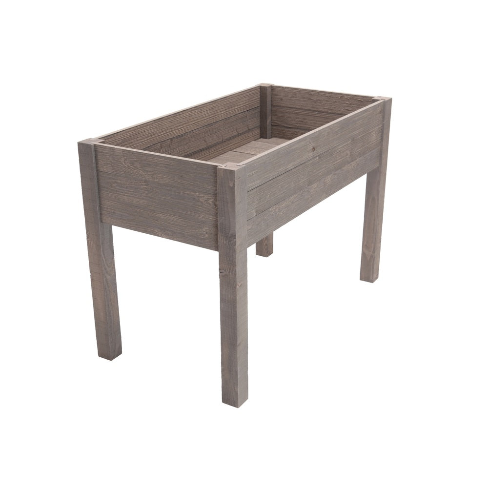 Outdoor Essentials 390453 Wood Elevated Garden Box, 45.5" X 24", Gray