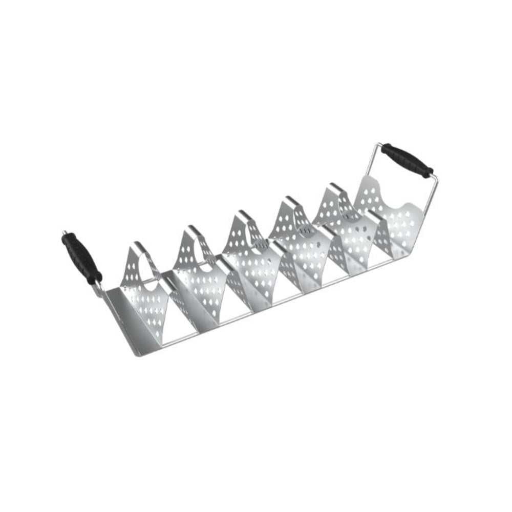 Blackstone 5438 Taco Tray Holder Rack with Handle, Stainless Steel