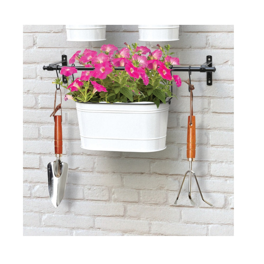 Panacea 82632 Vintage Milkhouse Tub Wall Planter Kit, White