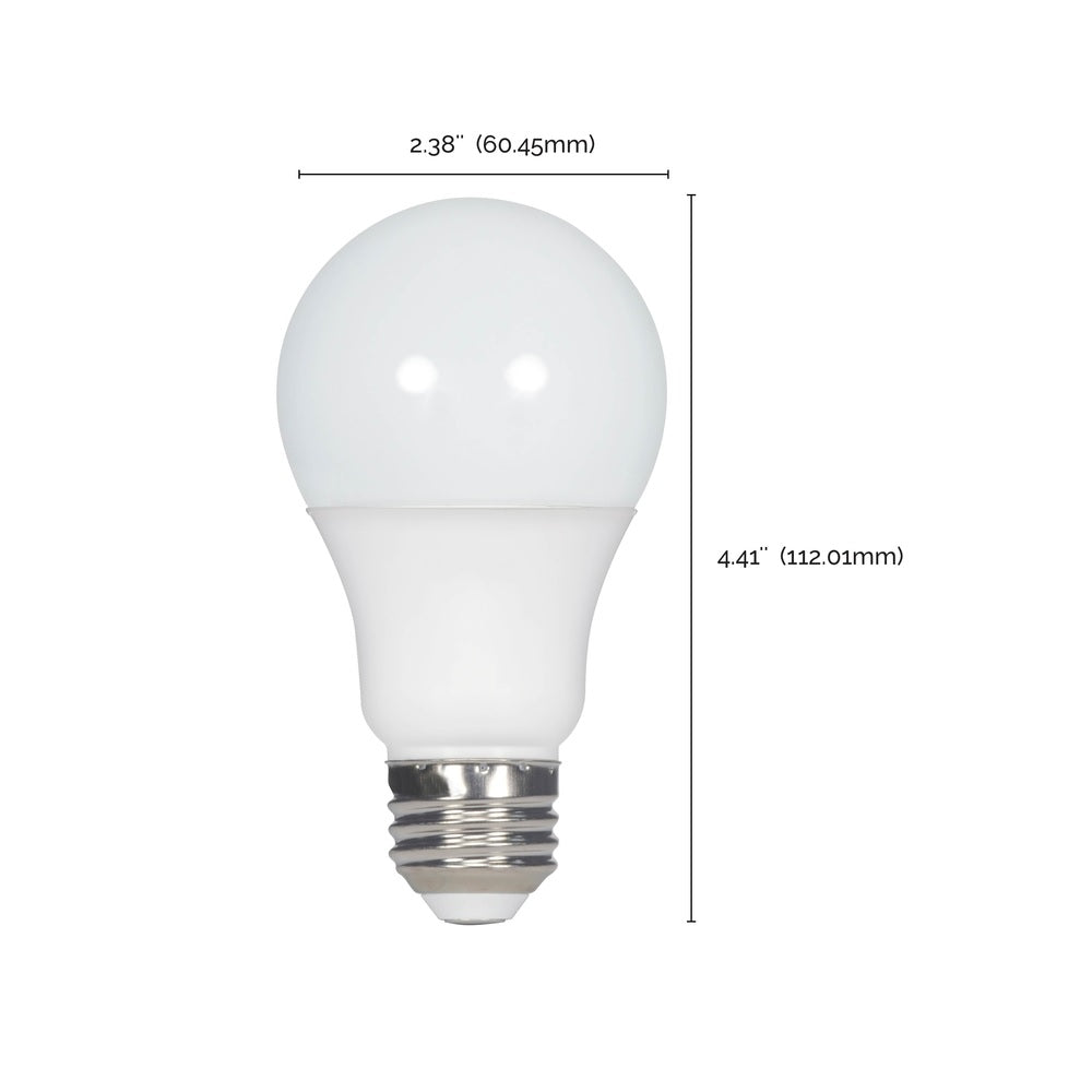 Satco S11412 Warm White LED Bulb, 60 Watt, 100 pack