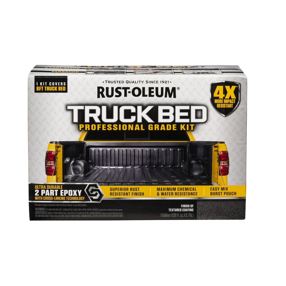 Rust-Oleum 323529 Truck Bed Liner Kit, Black, 128 oz.