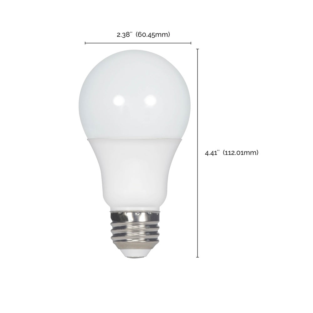 Satco S11413 E26 (Medium) Cool White LED Bulb, 60 Watt, 100 pk