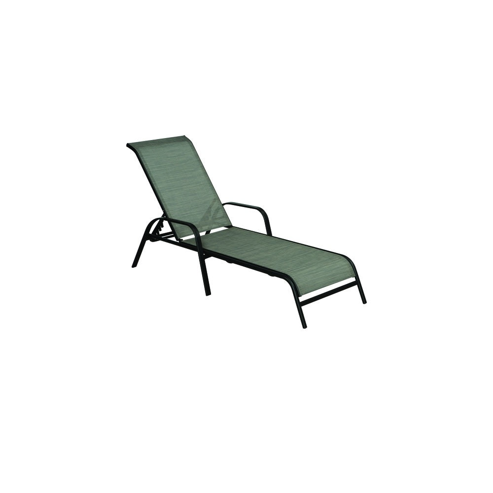 Living Accents 20S1570L Roscoe Sling Chaise Lounge, Gray