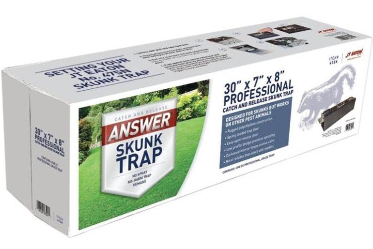 Jt Eaton 475N Spring Loaded Catch And Release Humane Skunk Trap, Plastic