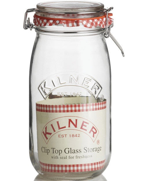 Kilner 0025492 Round Clip Top Storage Jar, 51 OZ