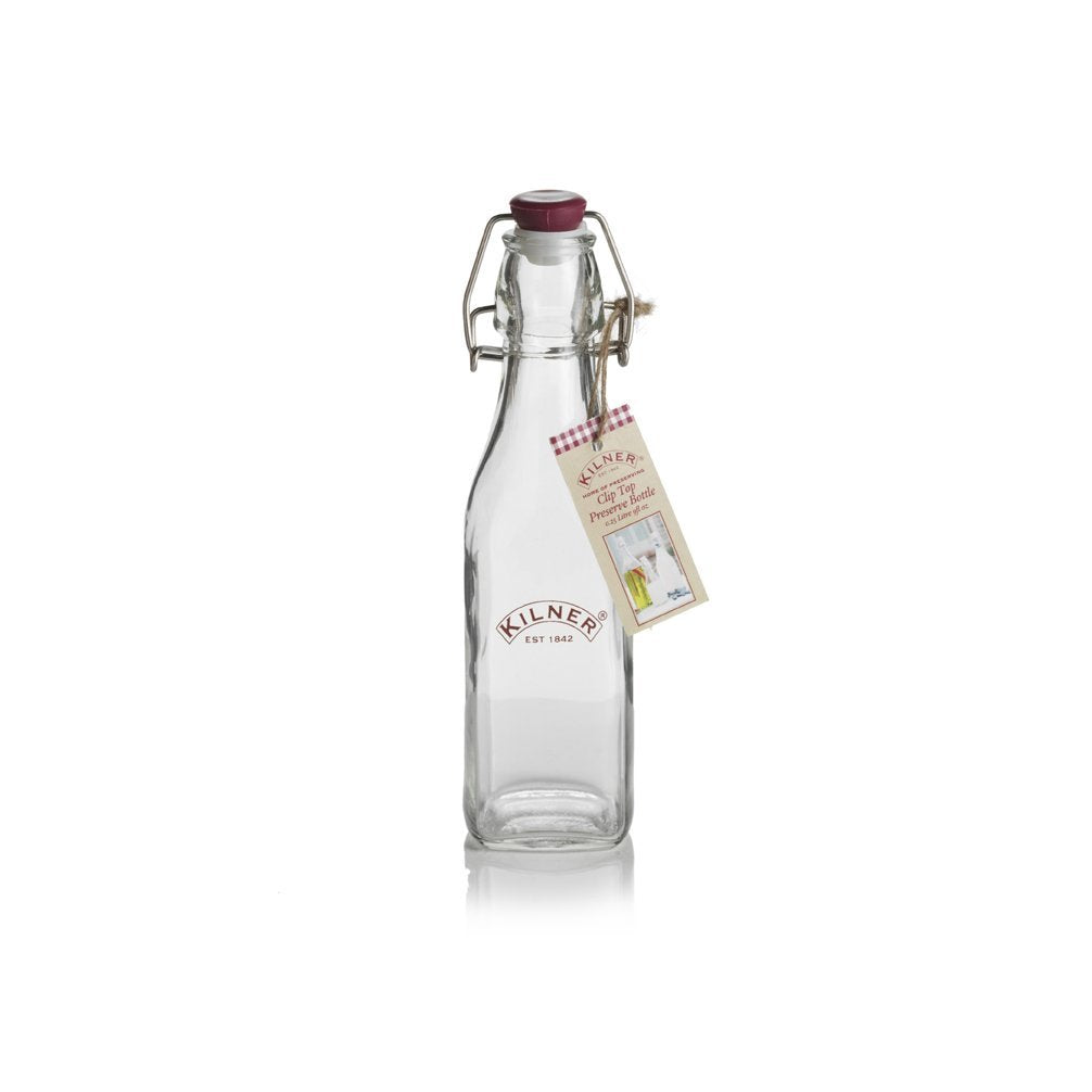 Kilner 25470 Square Clip Top Preserver Bottle, 9 Oz