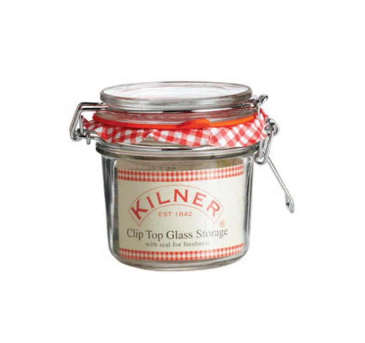 Kilner 25496 Round Clip Top Storage Jar, 4 Oz.