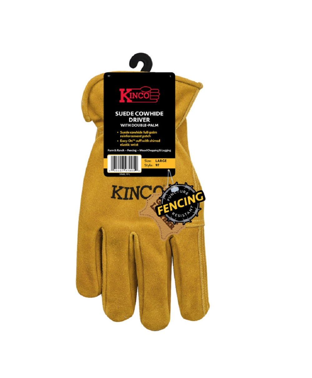 Kinco 97-M Palm Driver Gloves, Medium