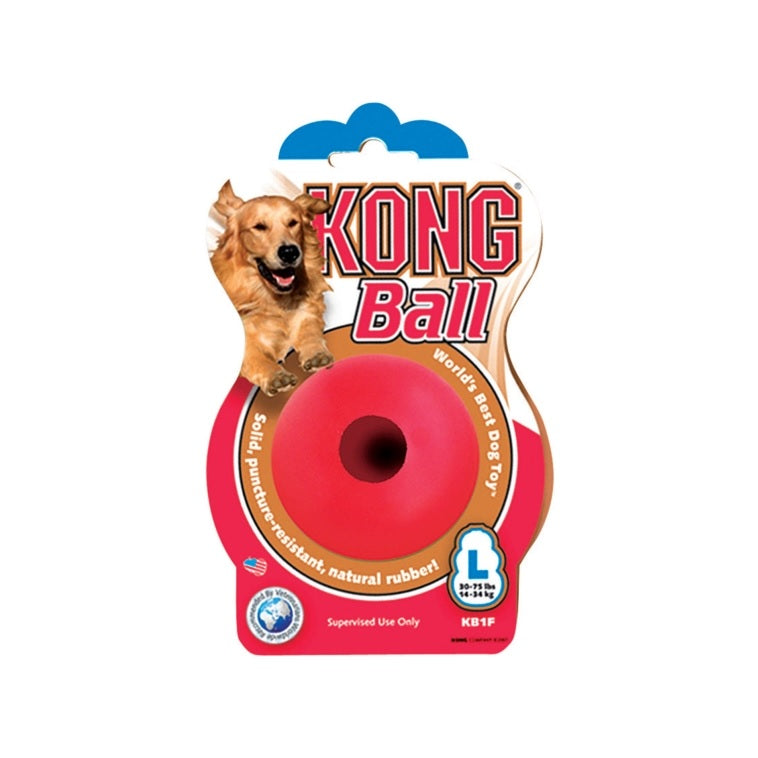 Kong KC230 18 Rubber Ball, Large, Red