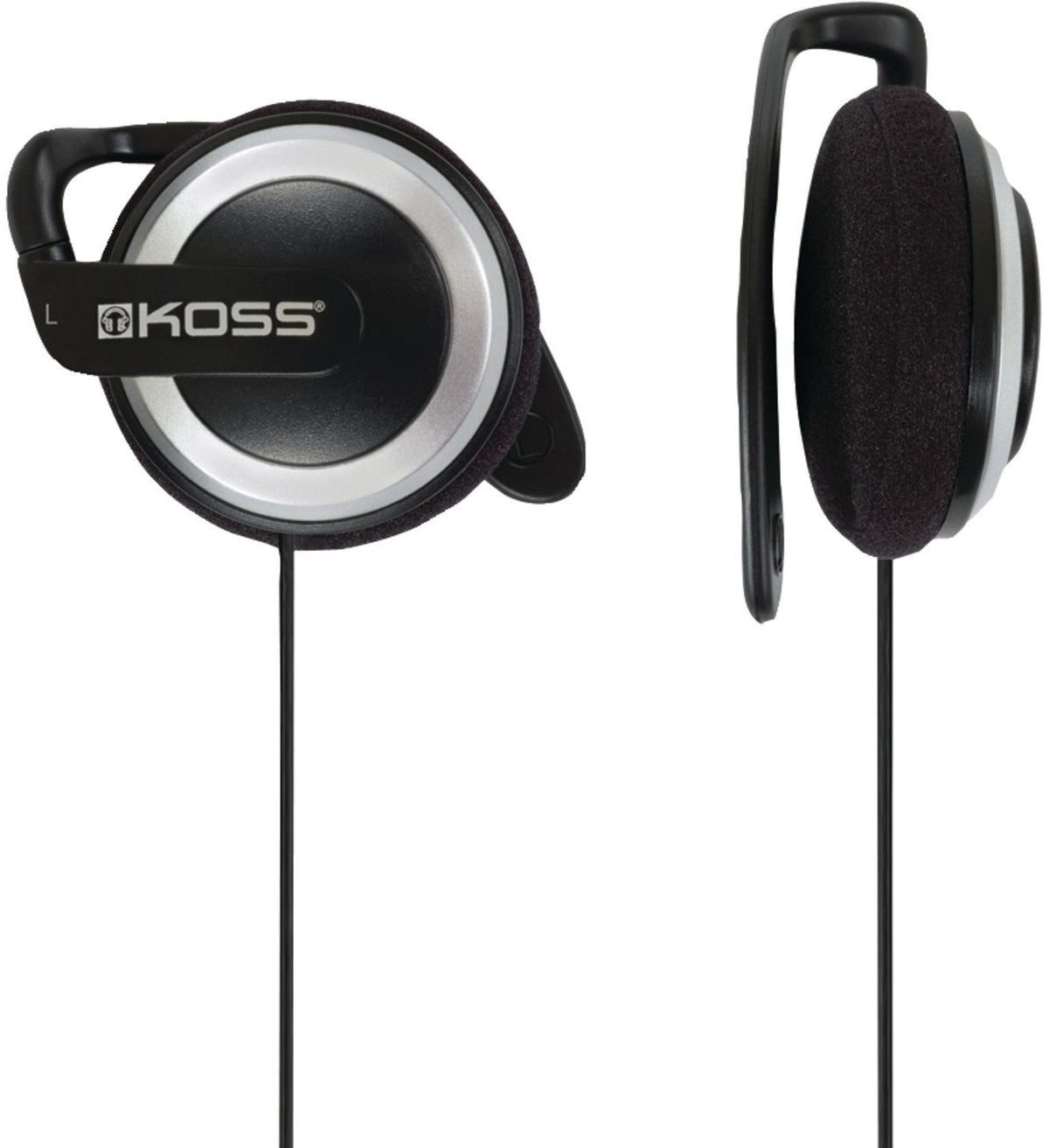 Koss KSC21k Sport Clip On Ear Headphones, Black