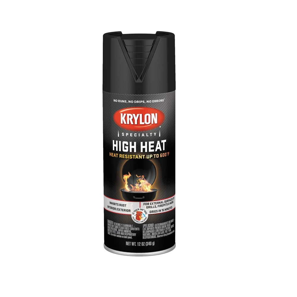 Krylon K01618777 High Heat Spray Paint, 12 Oz