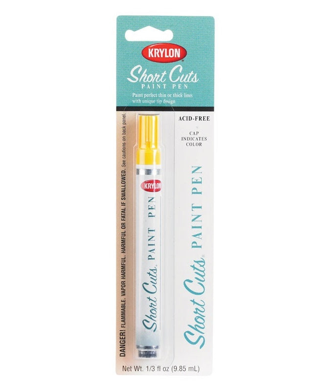 Krylon SCP-906 Paint Pens Interior Sun Yellow, 1/3 Oz