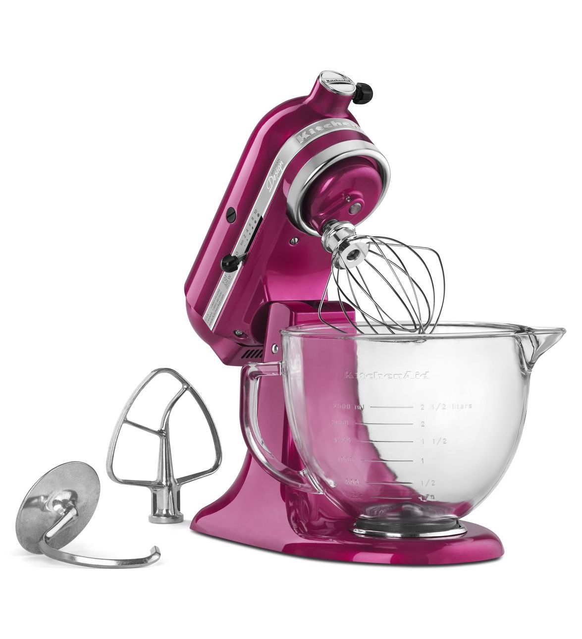 KitchenAid KSM155GB Artisan Series Tilt-Head Stand Mixers, 5-Qt., Raspberry Ice