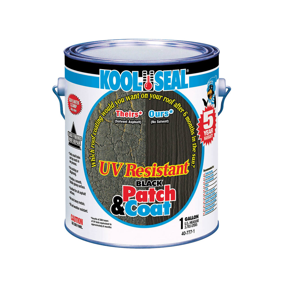 Kst Coating KST040777-16 Asphalt Roof Patch, Black, 1 Gallon