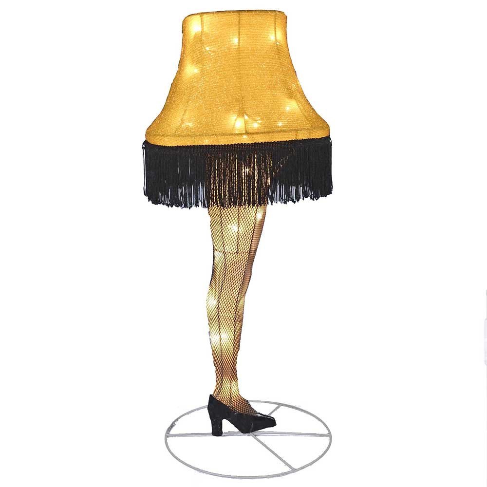 Kurt Adler CS9142 Christmas Story Tinsel Leg Lamp, 28"