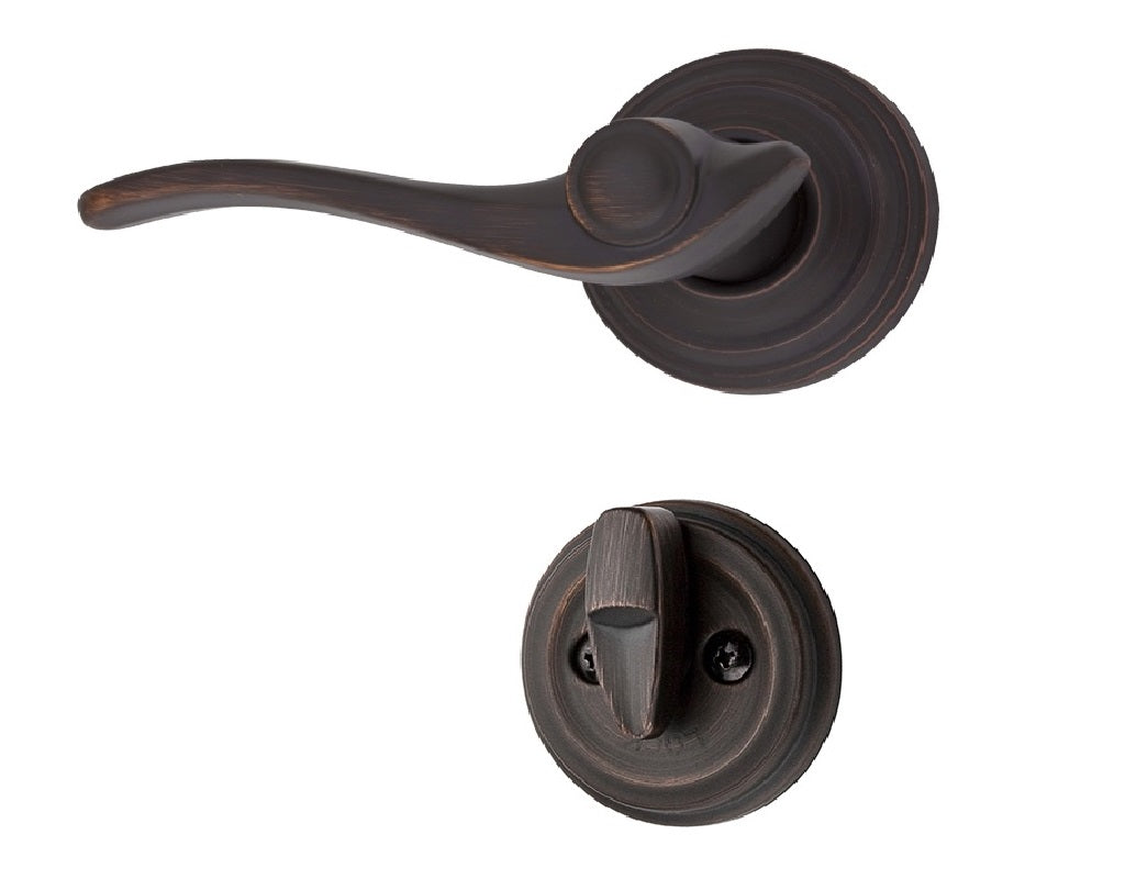 Kwikset 966AVL LH 11P Avalon Left Handed Lever, Venetian Bronze