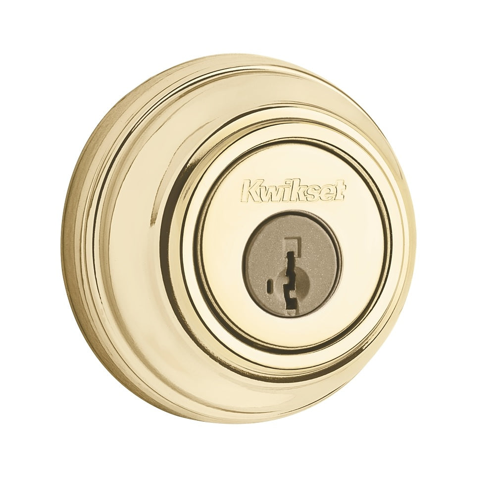 Kwikset 99850-071 Signature Double Cylinder Deadbolt, Polished Brass