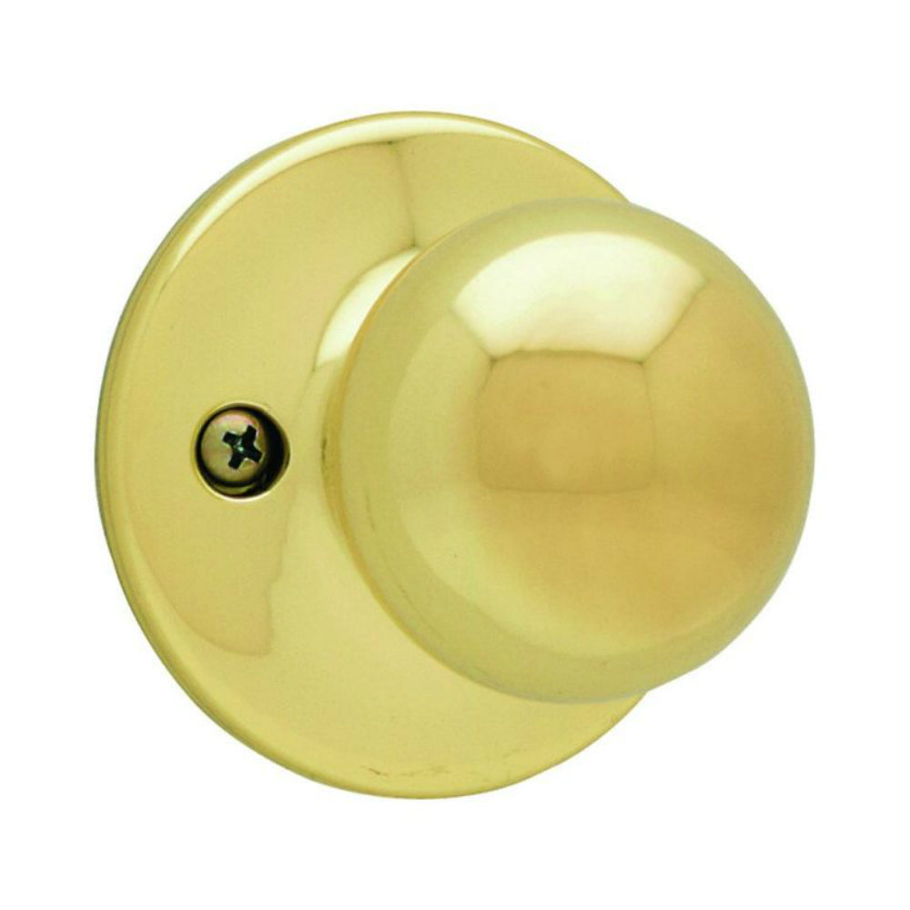 Kwikset CP488P-3 Polo Half-Dummy Knob, Bright Brass