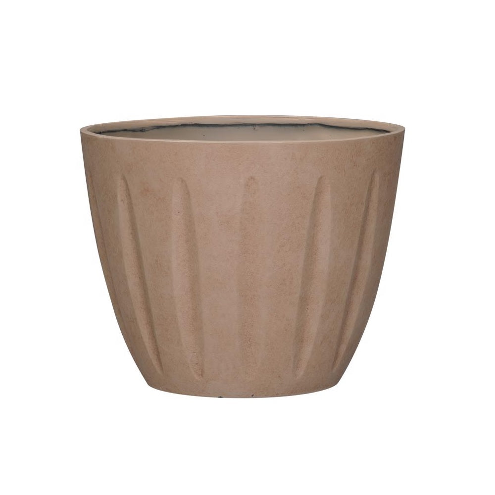 L&G Solutions PVI8012TTI Spritzer Round Planter, Terracotta