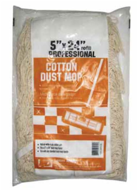 Lanier 125-DUST-R-24 Dust Mop Head Refill, 5" x 24"