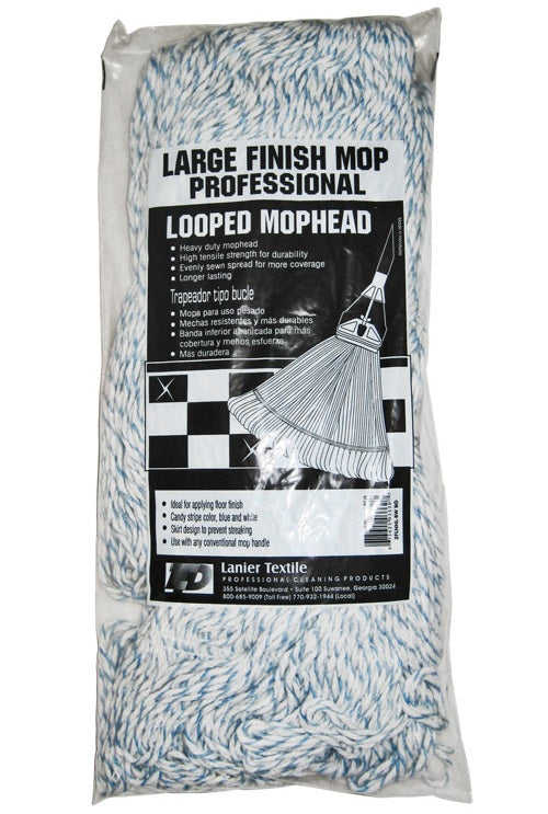 Lanier Textile 115-LOOPED-FM Commercial Finish Mop Head, 24 Oz