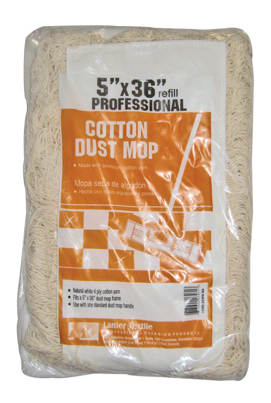Lanier Textile 126-DUST-R-36 Dust Mop Head Refill, 5" x 36"