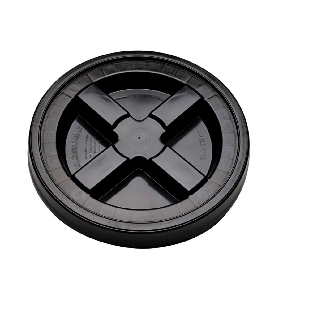 Leaktite LD5GRLBK006 Screw Bucket Lid, Black