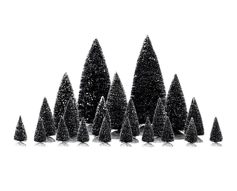 Lemax 34968 Village Accessory Assorted Size Pine Trees, 21 Piece
