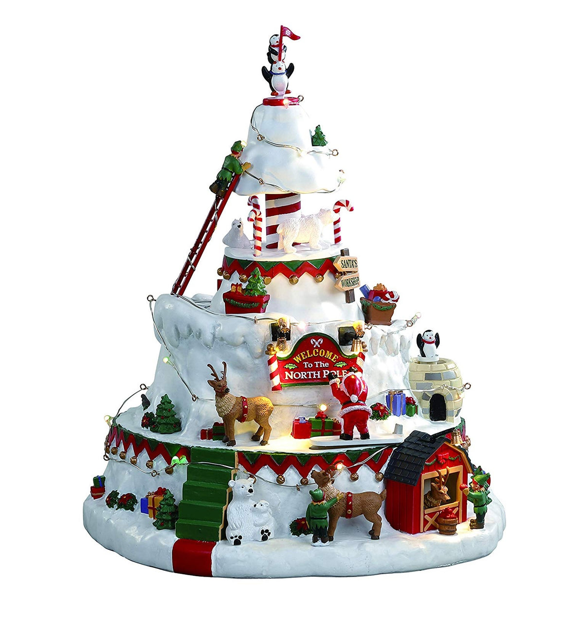 Lemax 84348 Christmas North Pole Tower, Multicolored