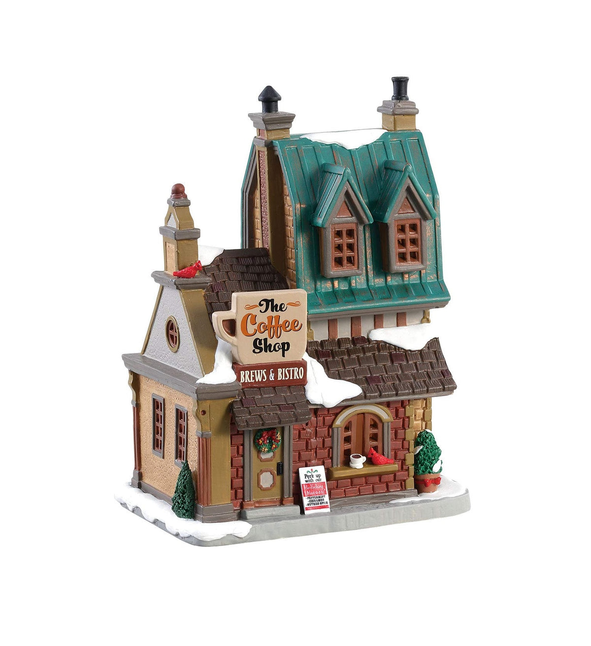 Lemax 85380 The Coffee Shop Christmas Village Building, Multicolored