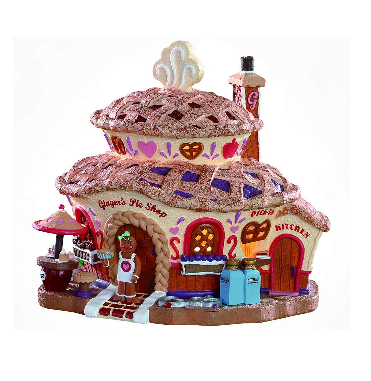 Lemax 85437 Ginger's Pie Shop Tabletop Christmas Decoration, Multicolored
