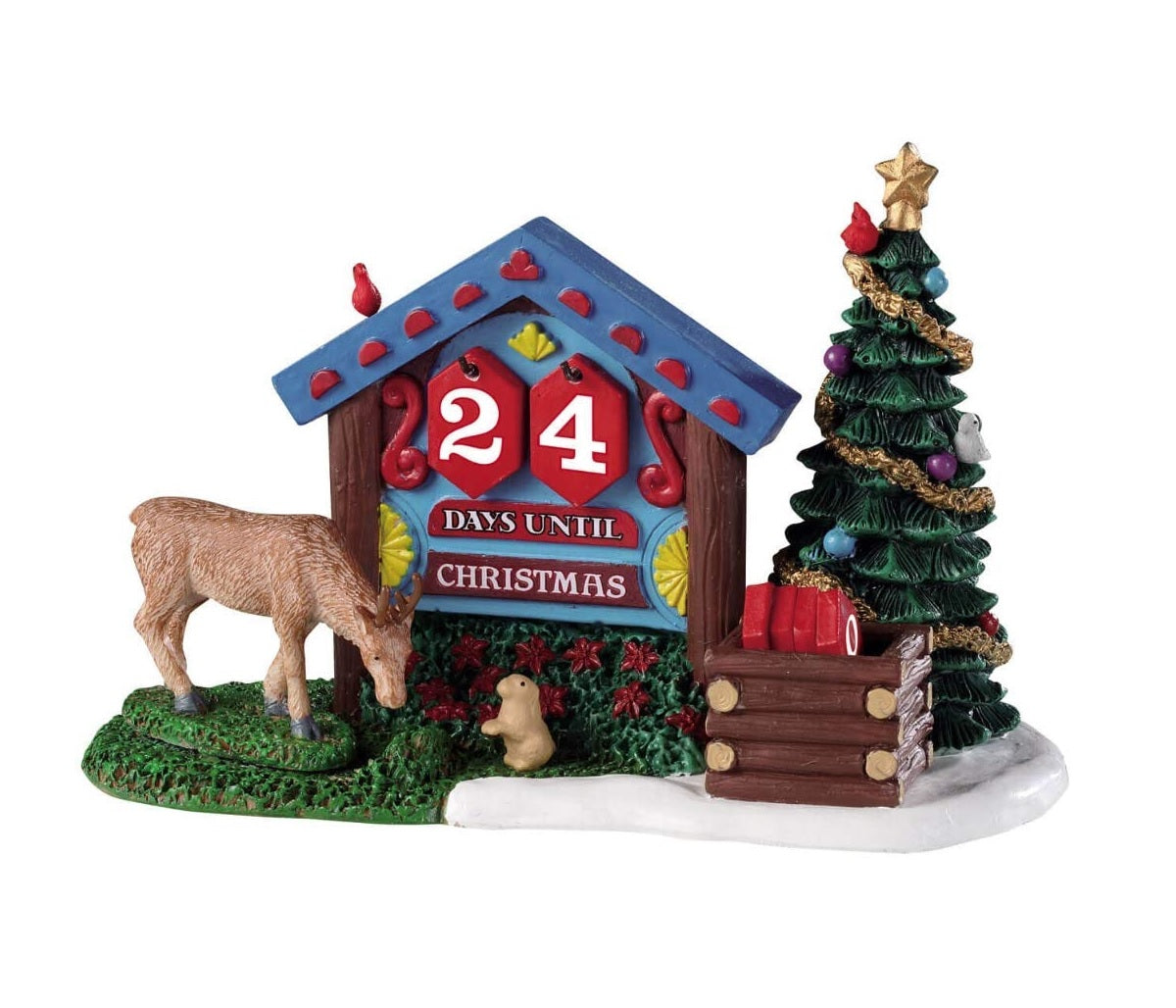 Lemax 93436 Woodland Countdown Christmas Village Accessory, Multicolored