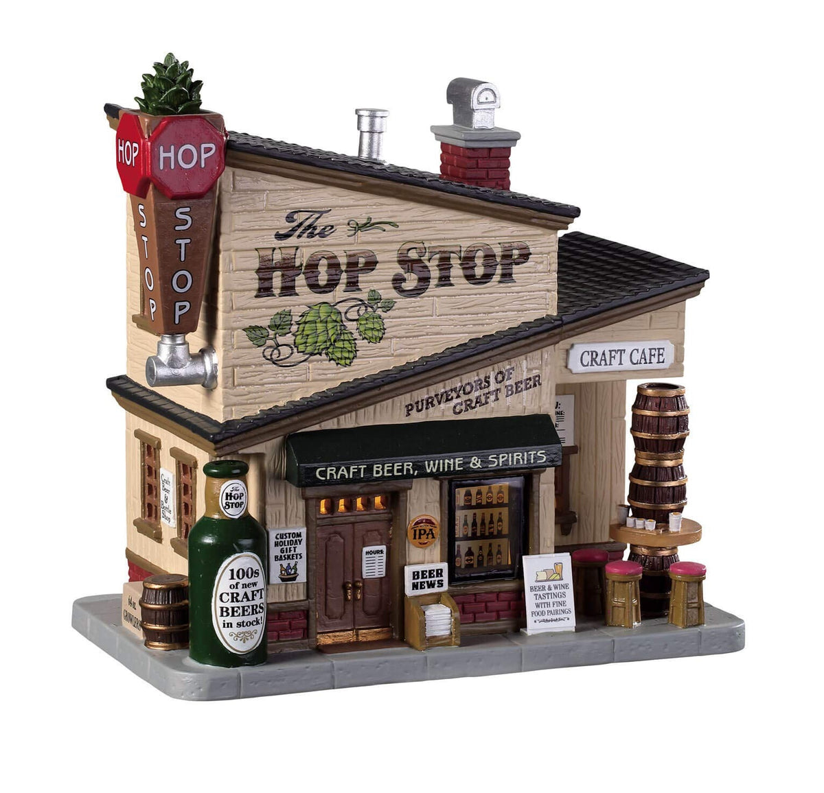 Lemax 95485 The Hop Stop Christmas Village Building, Multicolored