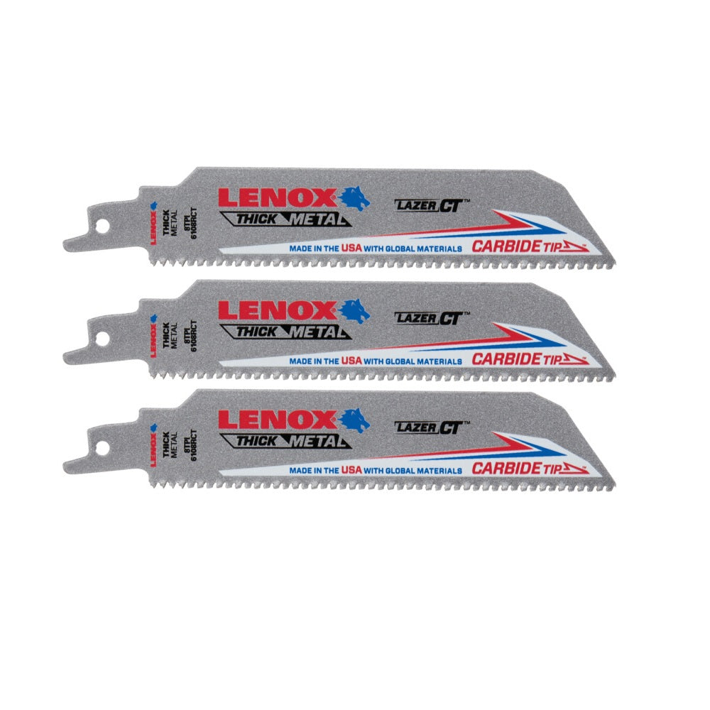 Lenox 2058828 8 TPI Carbide Tip Reciprocating Saw Blade