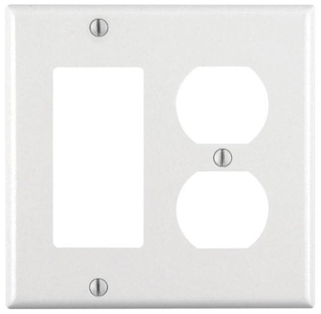 Leviton 002-80455-00W Duplex Receptacle Rocker Gfci Wallplate, White