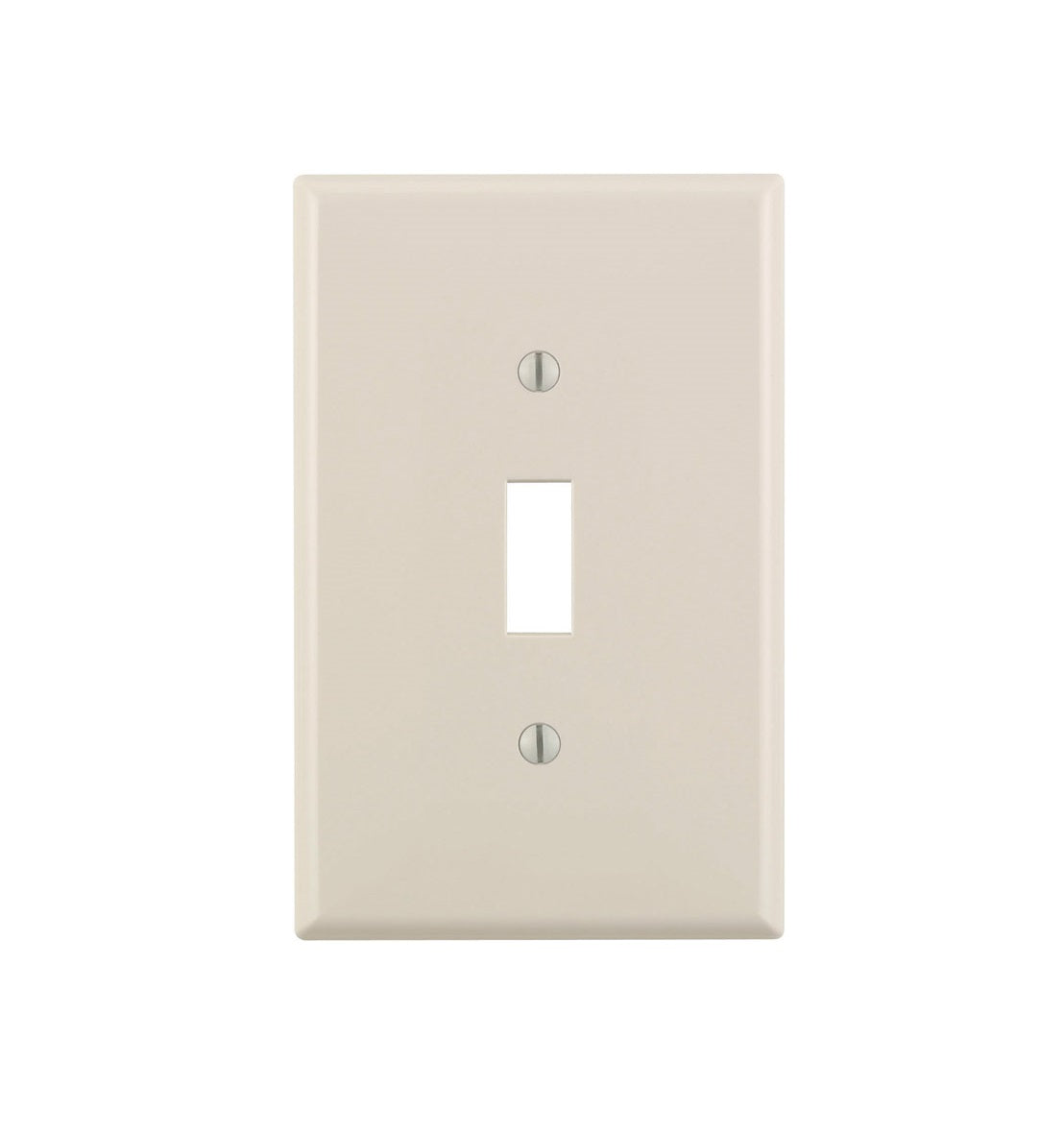 Leviton 00PJ1-00T Toggle Wall Plate, Almond, 1 Gang