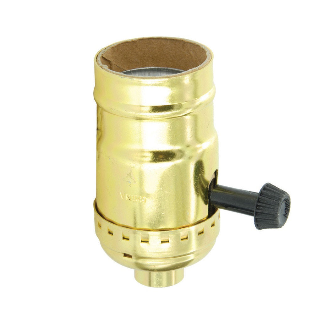 Leviton 009-7070-PG 3 Term Turn Knob Socket, 250 V