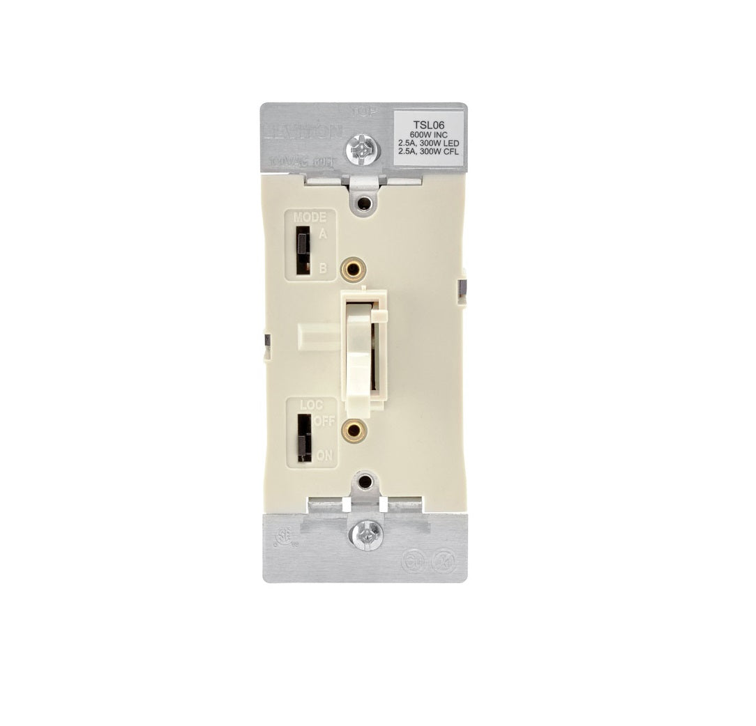 Leviton TSL06-1KT Toggle Dimmer Switch, Light Almond