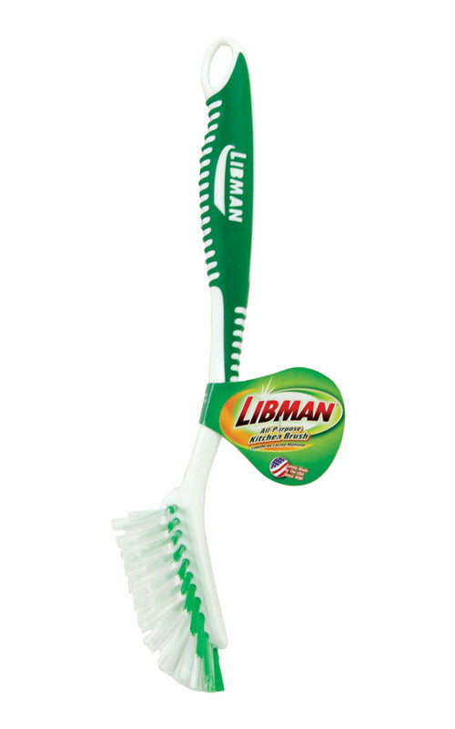 Libman 1043 Kitchen Brush For All Purpose, Green/White